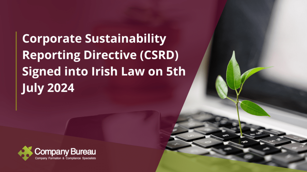 CSRD Signed into Irish Law on 5th July 2024
